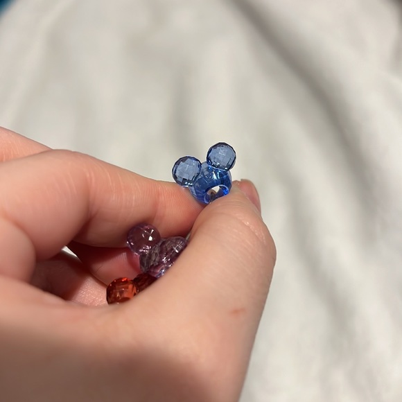 Mickey Mouse plastic head elastic colorful bracelet - Picture 3 of 4